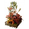 Lirios, Rosas, Gerberas y Frutas