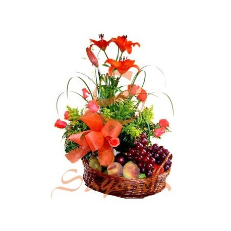 Rosas, Lirios y Frutas