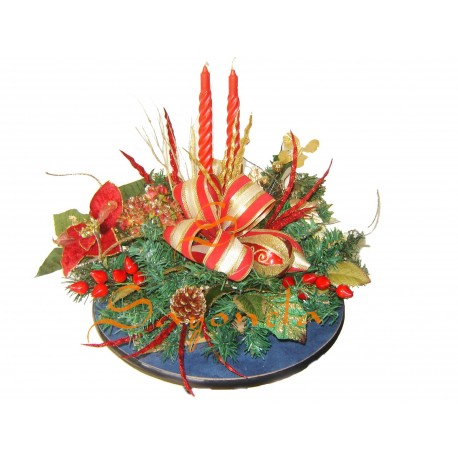 Centro de Mesa  con Velas