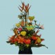 Rosas, Gerberas y Aves del Paraíso
