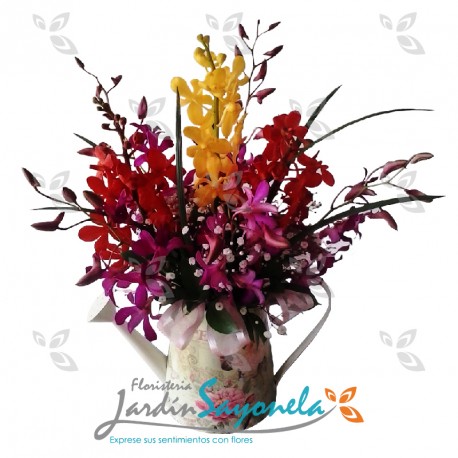 Jarrón de Orquídeas Surtidas