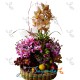 Canasta de Flores y Frutas