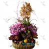 Canasta de Flores y Frutas