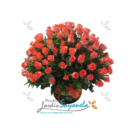 Arreglo en Rosas Salmon