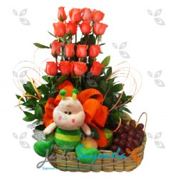 Flores, Frutas y Peluche