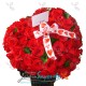 Corazón de rosas
