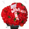 Corazón de rosas