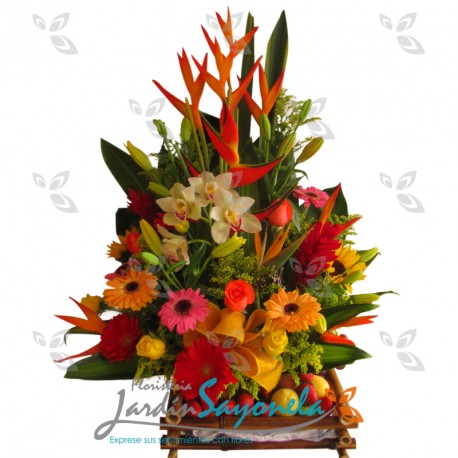 Flores y frutas