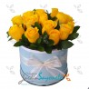 Caja de rosas Amarillas