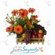 Gerberas, Lirios y Frutas