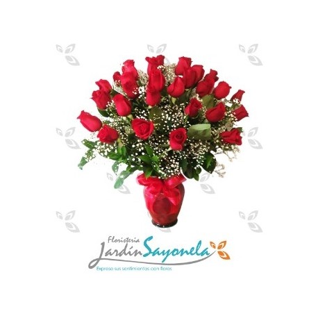 Arreglo de 24 rosas